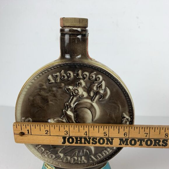 Jim Beam Bourbon 10" Whiskey Bottle San Diego 200th Anniversary 1968 Vintage - Picture 13 of 13